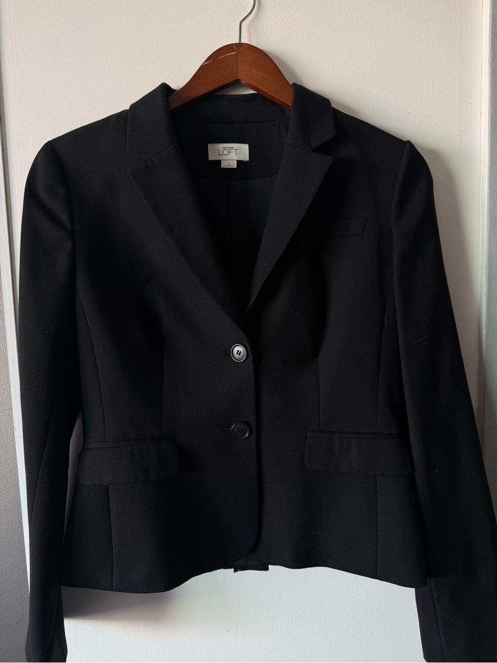 LOFT Black Women's Two-Button Tailored Blazer